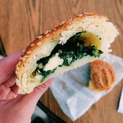 Crossroads Bakery Spinach and Feta Croissant 